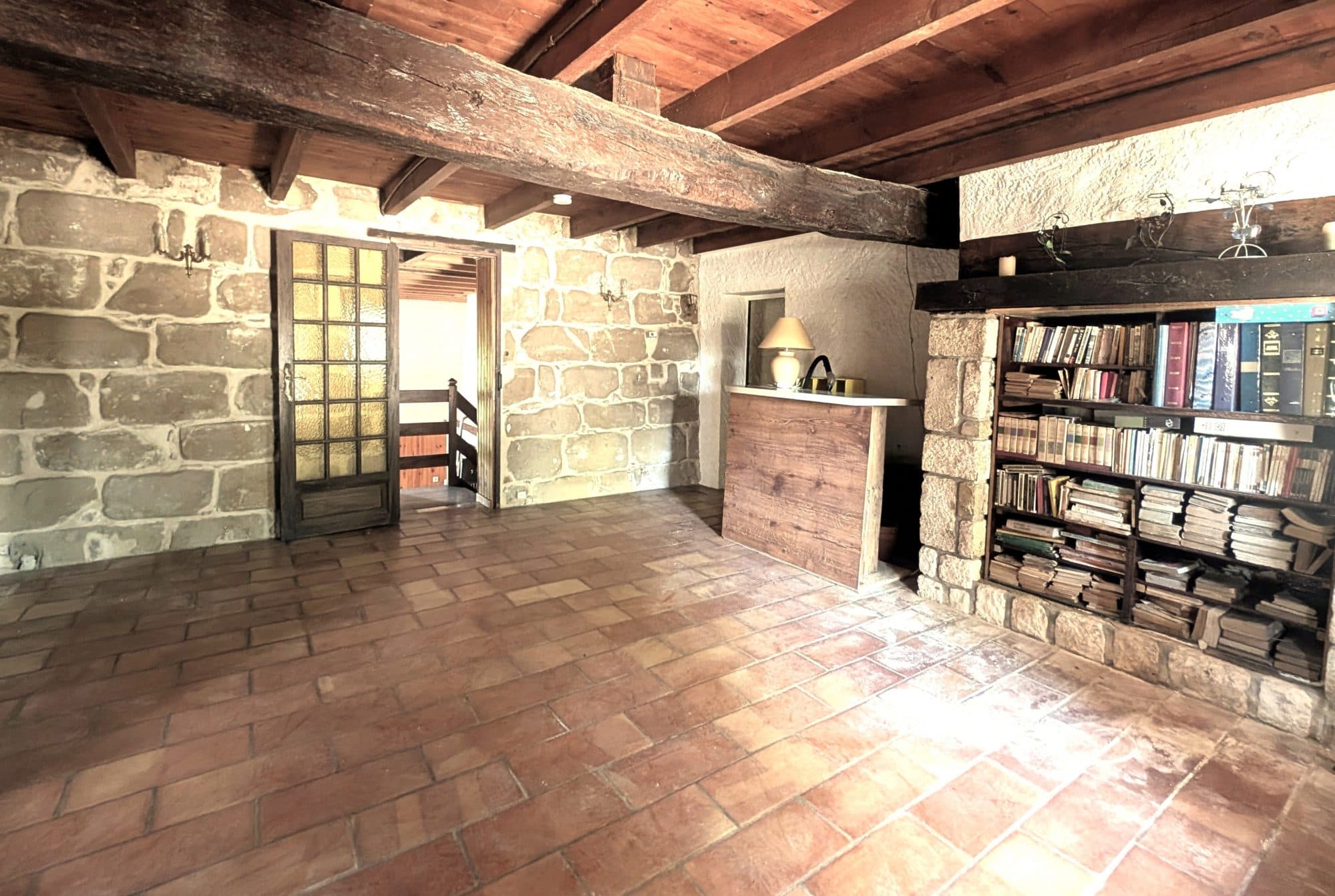 Maison de campagne en pierre avec piscine — photo 3