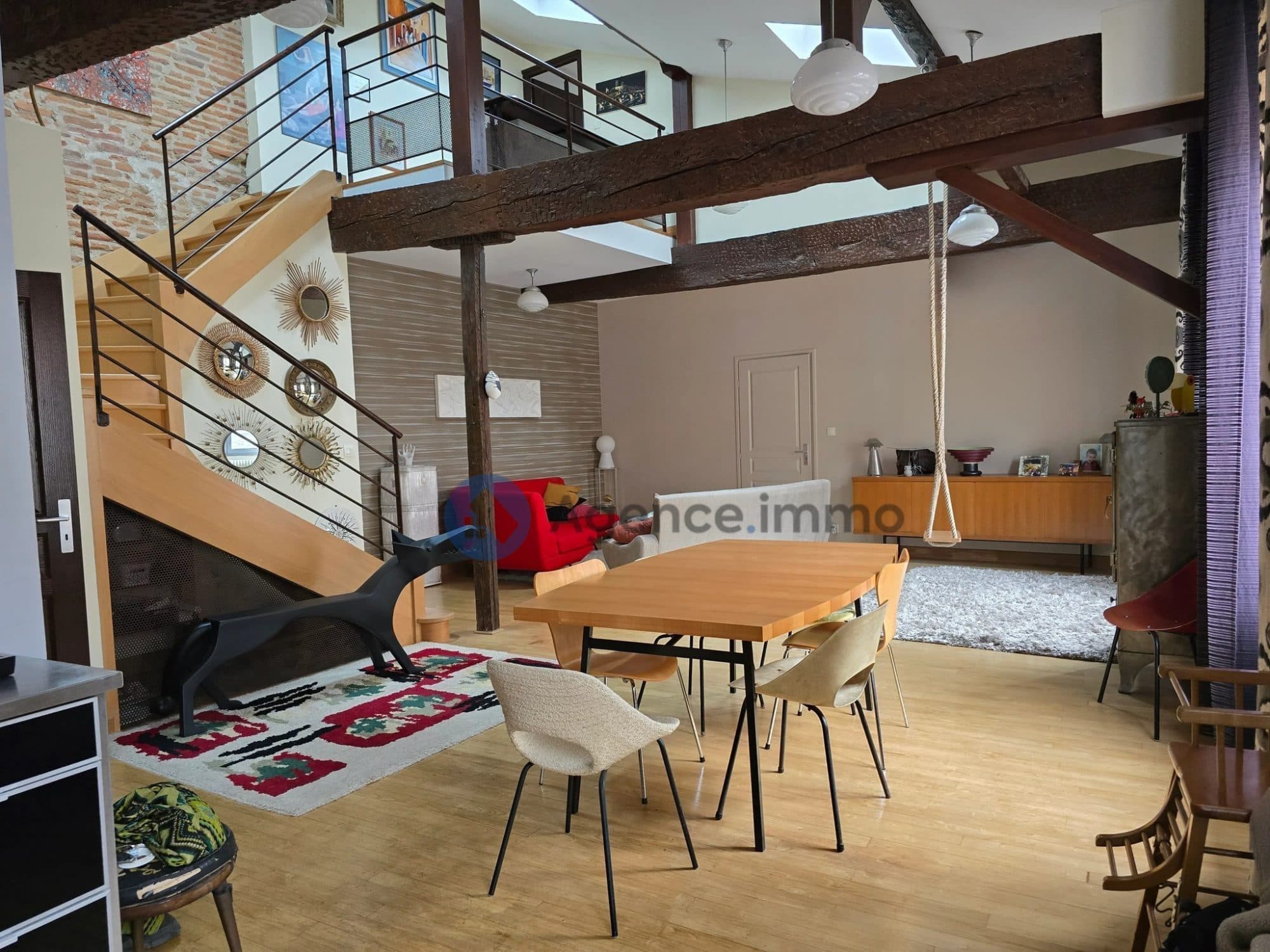 TOULOUSE SAINT SERNIN - T3 EN DUPLEX DE 100 M2 ENVIRON HABITABLES, — photo 2