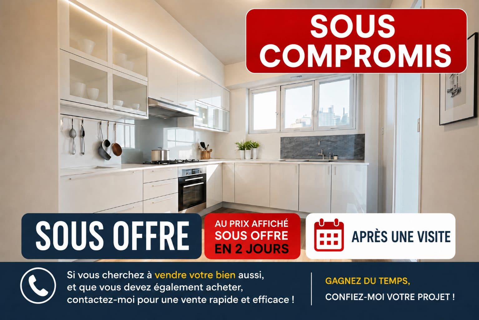 Bel appartement 2 pièces au calme avec loggia et vue dégagée