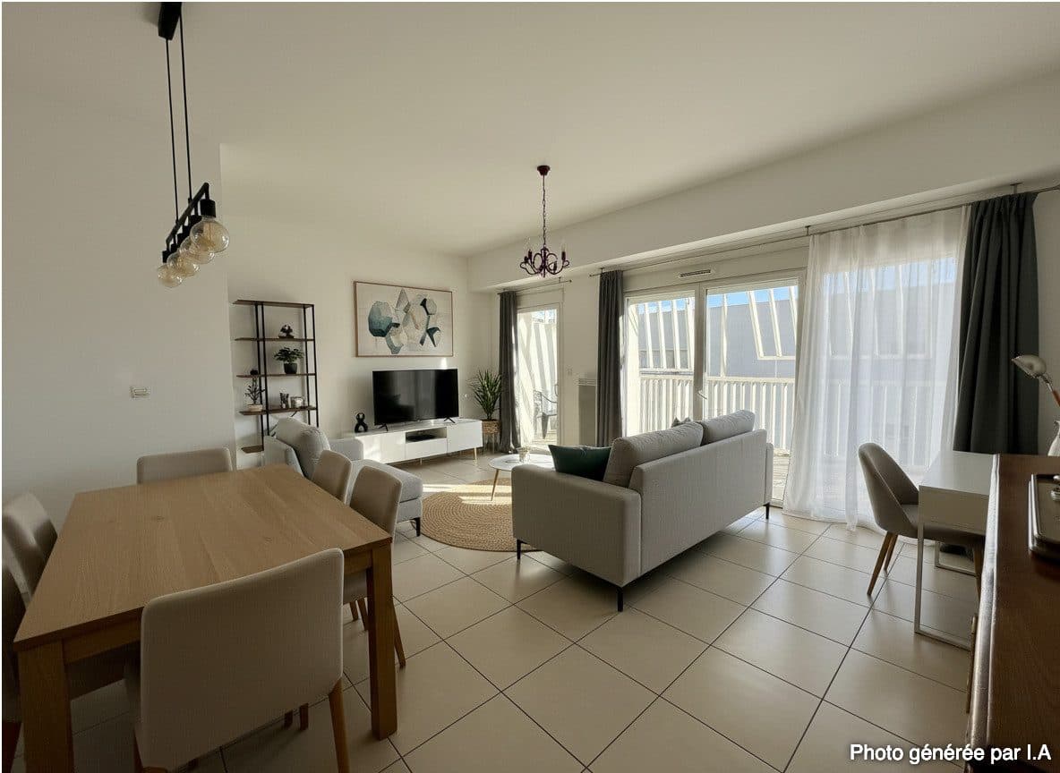 grand appartement T4 de 89m2 et garage, bien situé