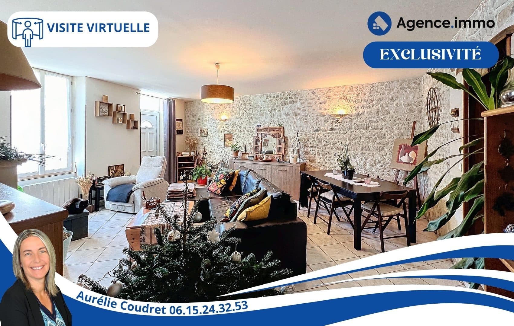 Maison en pierre apparente au cœur de Boisredon — photo 3