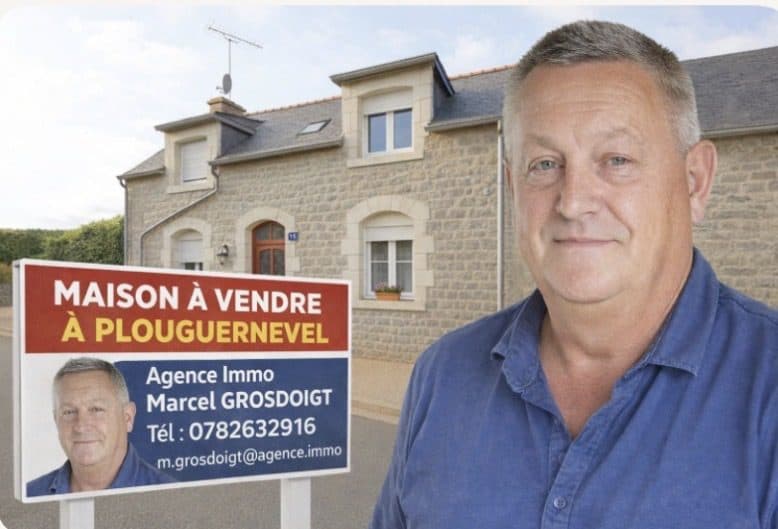Maison plein centre ville de PLOUGUERNEVEL (22110) aucun travaux Maison a été rénovée avec goût intérieur toiture a été refaite fonctionnelle de suite 3 chambres très agréable — photo 2