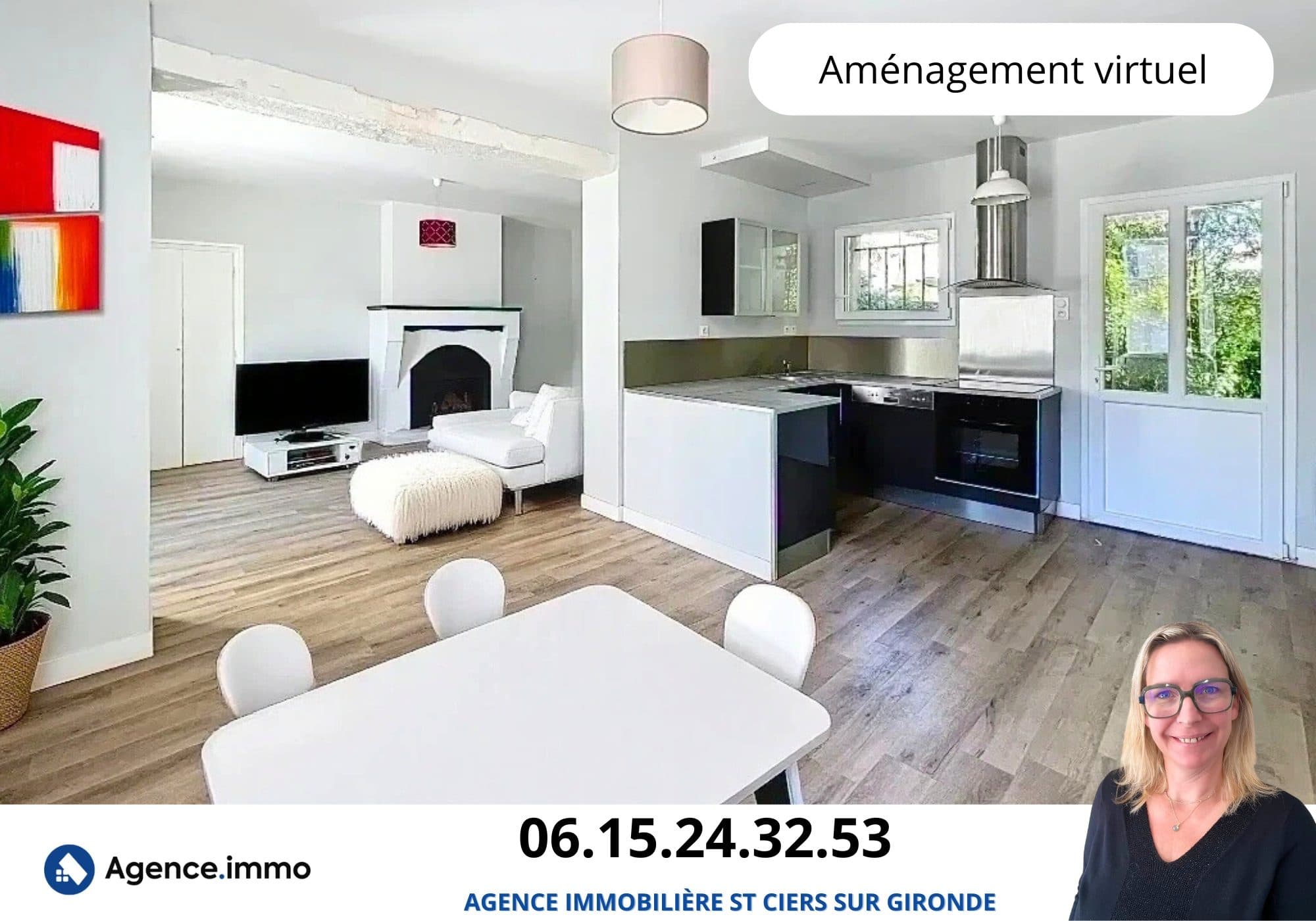 Plain-pied deux chambres + atelier et jardin — photo 2