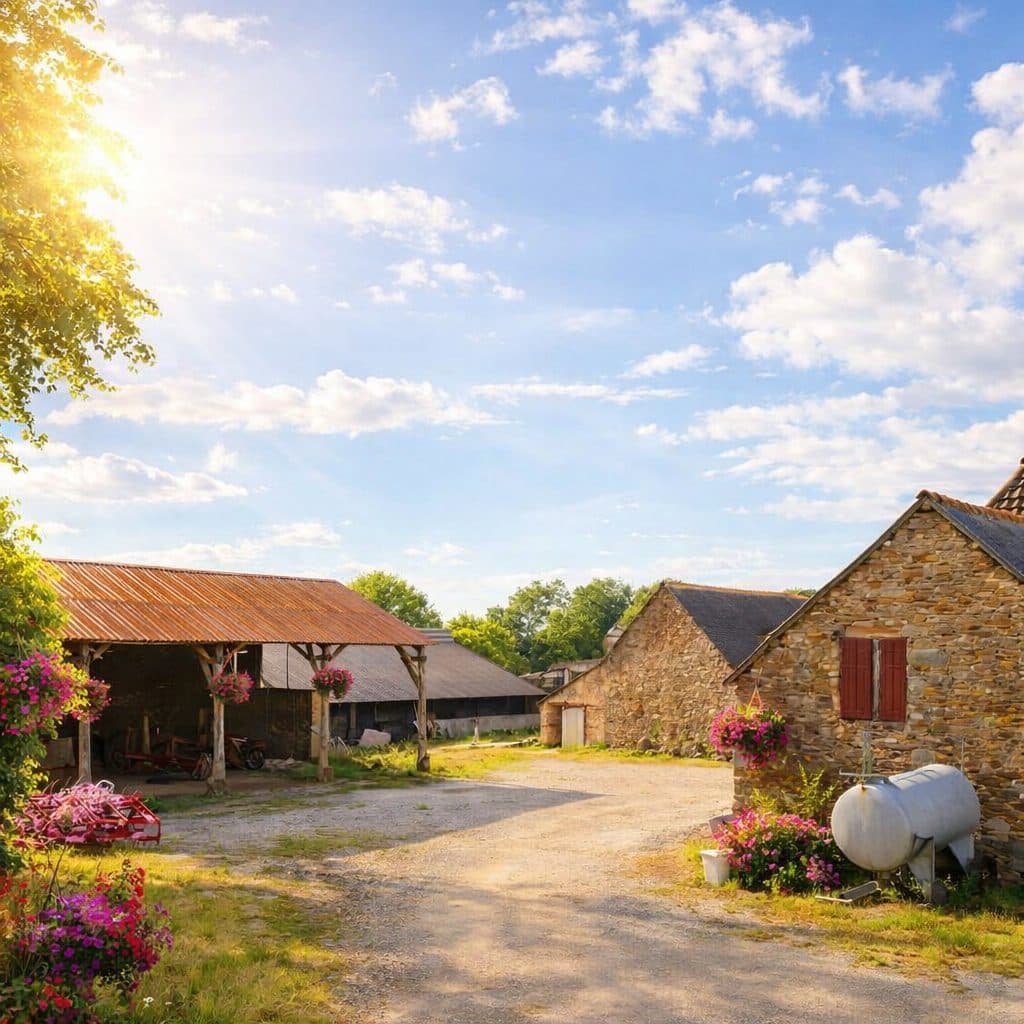 Authentique corps de ferme à rénover sur 3 429 m² de terrain, offrant un énorme potentiel de transformation.