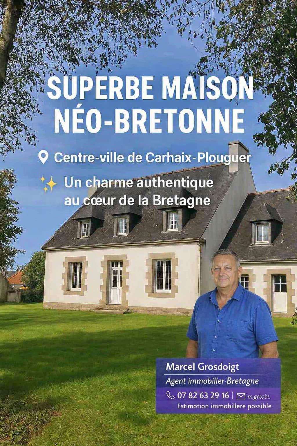 Maison familiale lumineuse avec grand jardin – tout à pied au cœur de Carhaix — photo 2