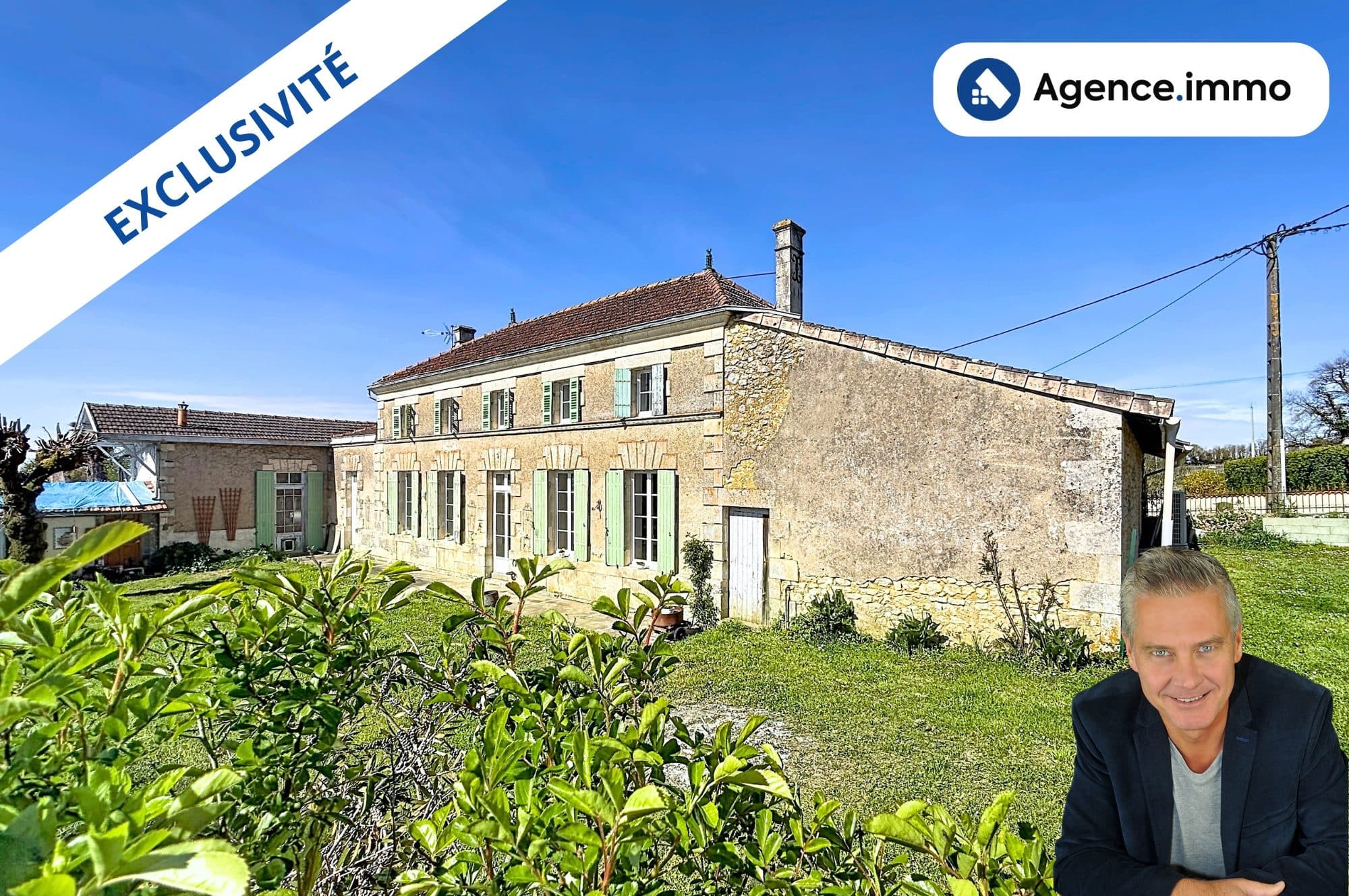 Maison spacieuse 4 Chambres + Gite à renover + Grand Garage