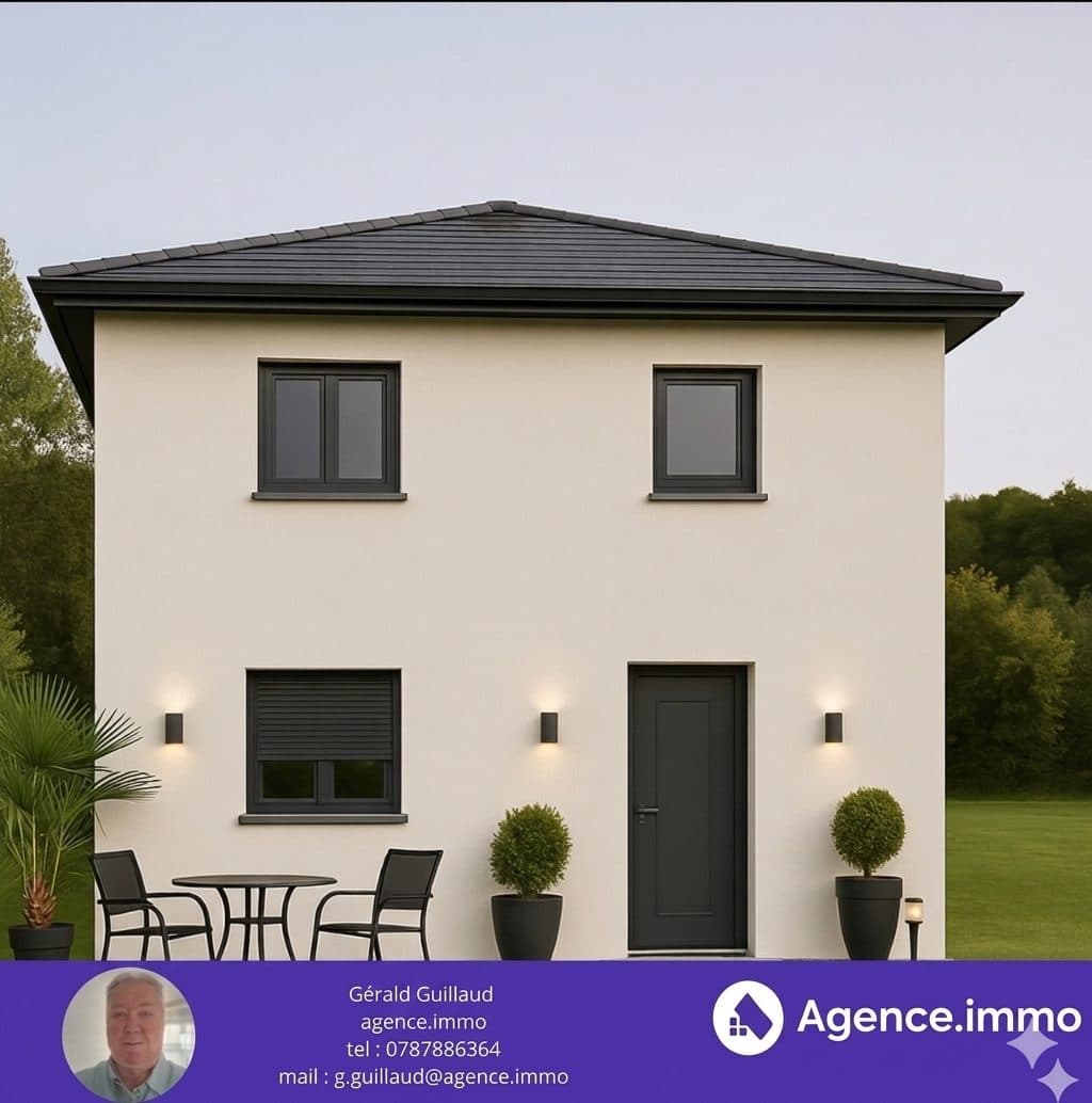 38110 Saint clair de la tour, à vendre une maison de 75m2 à construire sur 420m2 de terrain