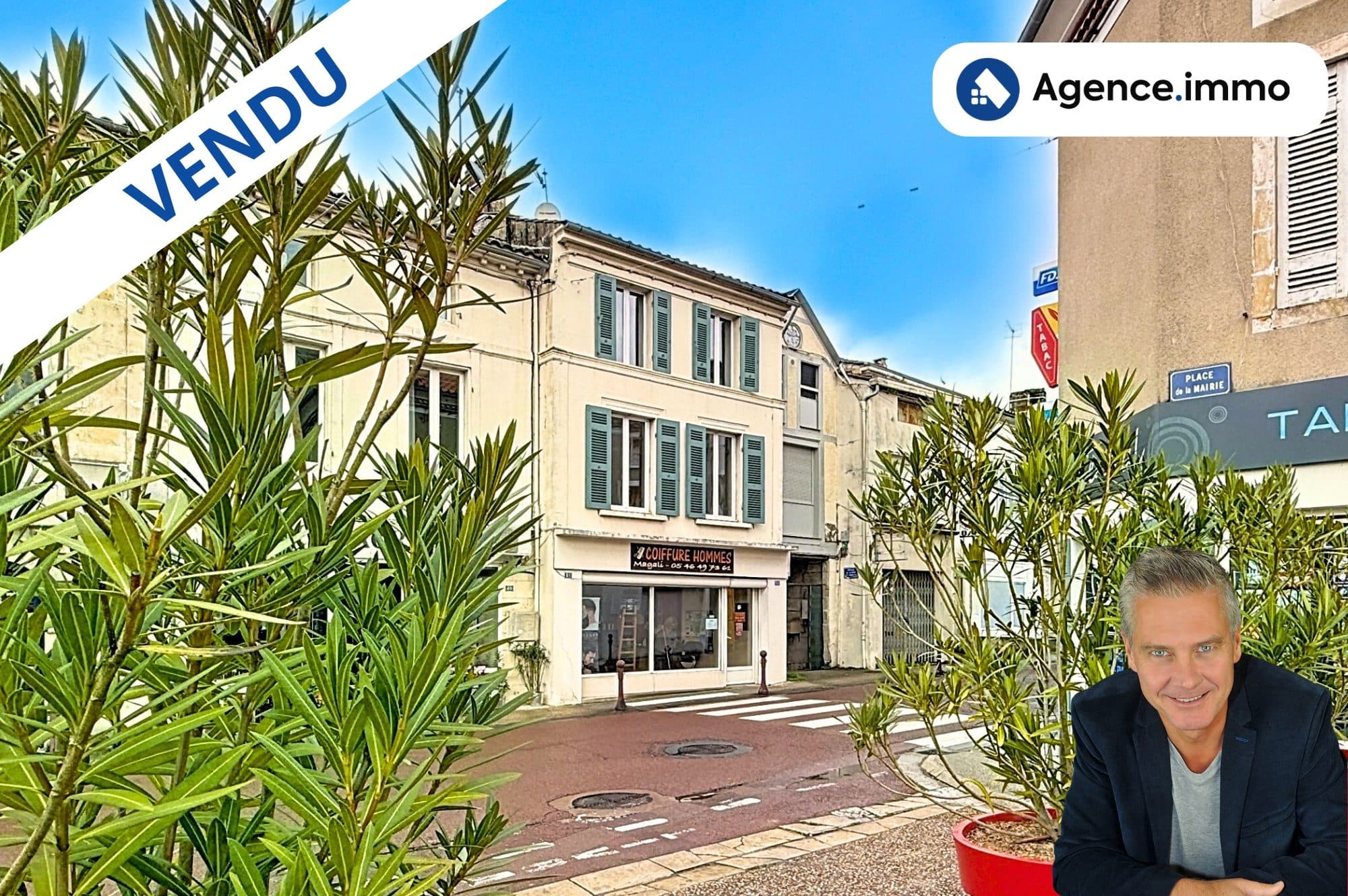 Immeuble de rapport appt+ local commercial loué