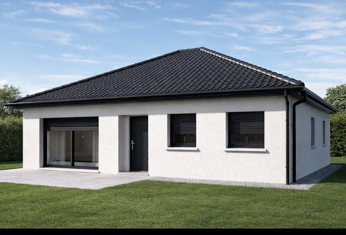 38490 Les Abrets en Dauphiné, à vendre une maison de 75m2 en plain pied à construire sur un terrain de 564m2