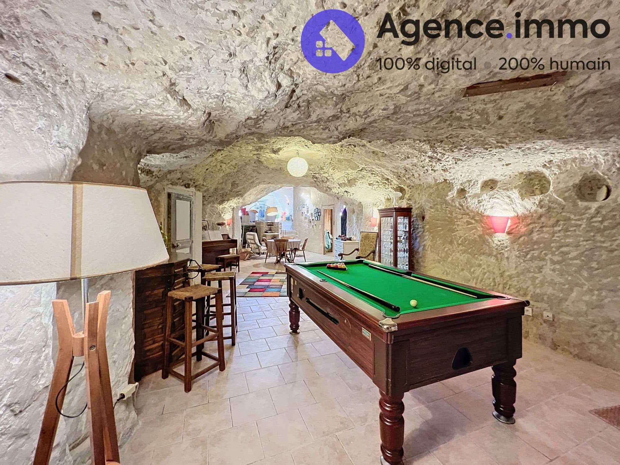 MAISON TROGLODYTIQUE D'EXCEPTION À ROCHECORBON – 349 m², 4 CHAMBRES, VUE SUR LA LOIRE — photo 3