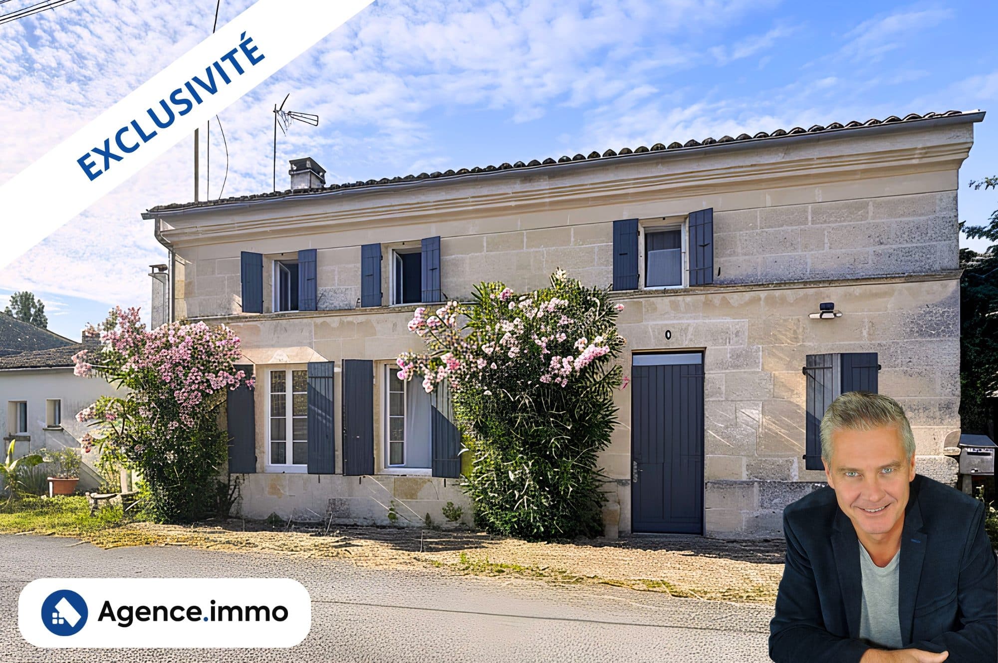 Maison 3 chambres, jardin et garage