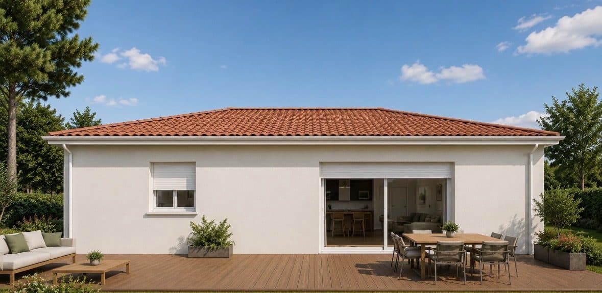 maison à construire de 51,20m2 sur 213m2 de terrain