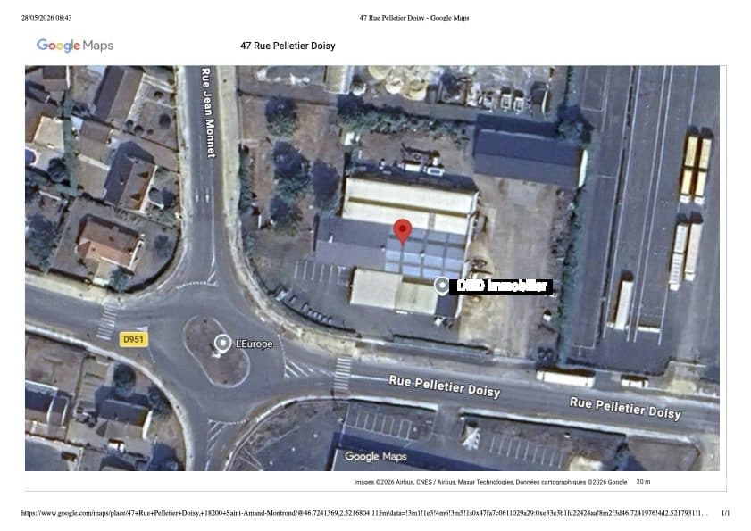 Local professionnel 5000 m² à Saint-Amand-Montrond