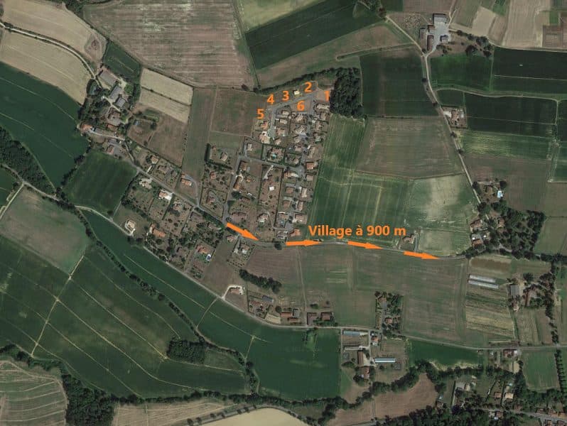 Terrain viabilisé dans un lotissement au calme sur les hauteurs de Masseube