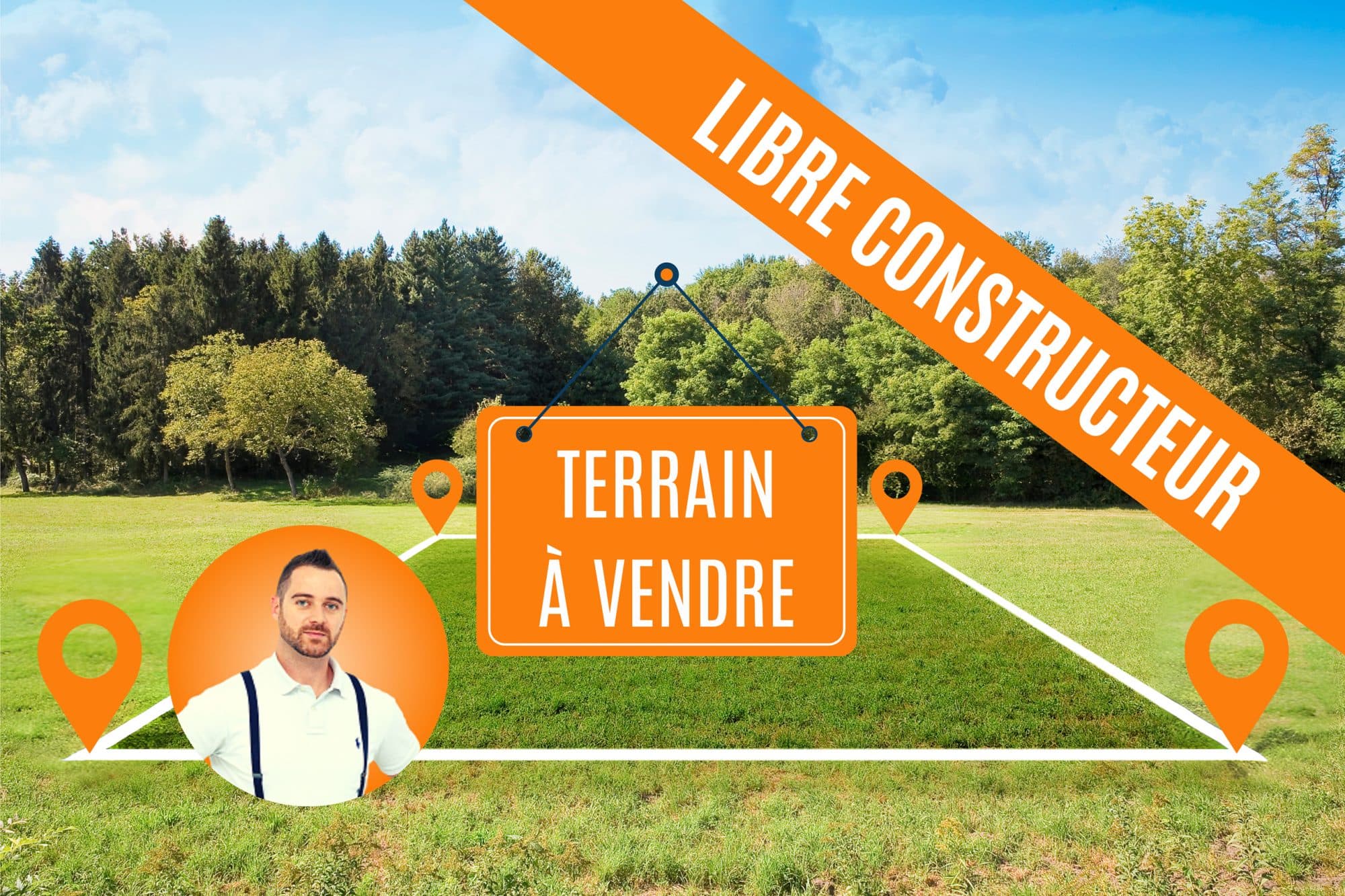 Terrain arboré 767m²