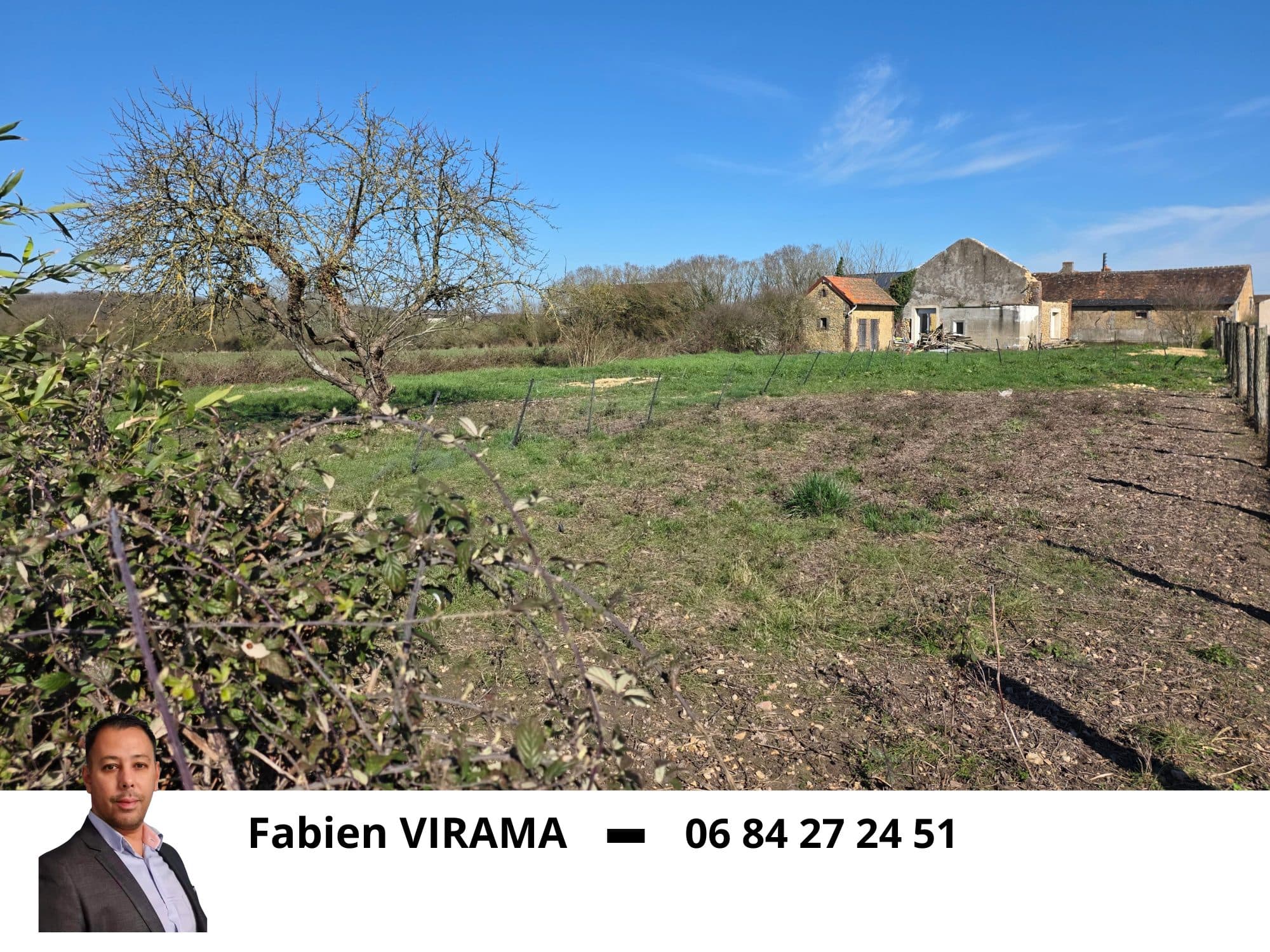 TERRAIN DE 1649 M² AVEC BATI EXISTANT A RECONSTRUIRE